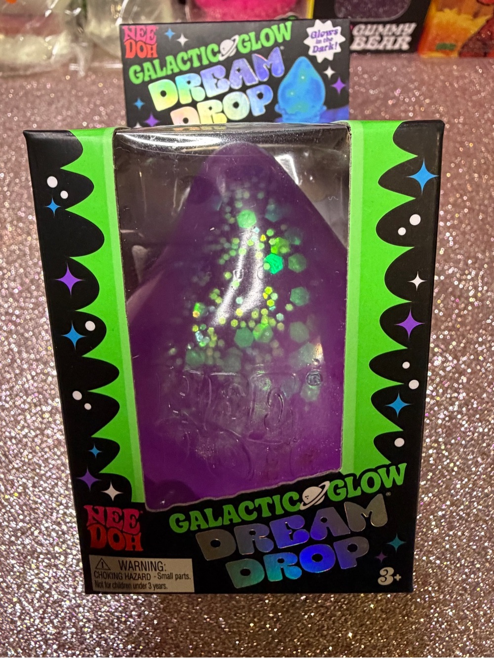 Needoh Galactic Glow Dream Drop - Purple Glow Toy
